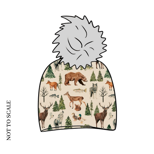 Wild Wood Animals Bobble Hat