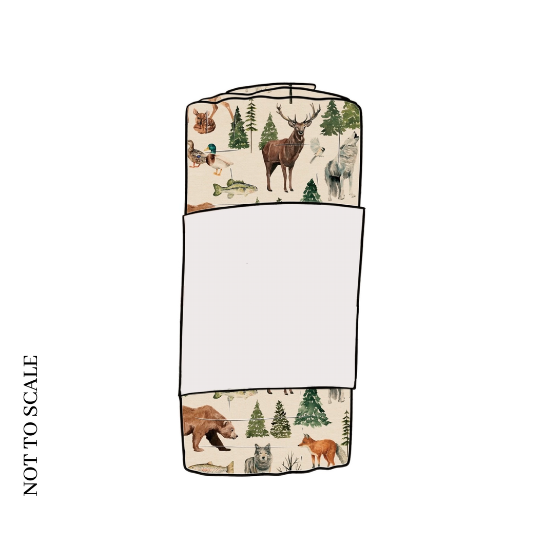 Wild Wood Animals Muslin Swaddle Blanket