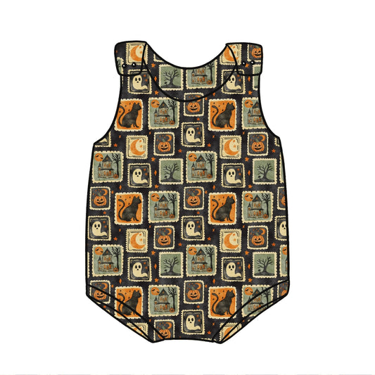 Halloween Stamps Child & Baby Bloomer Romper