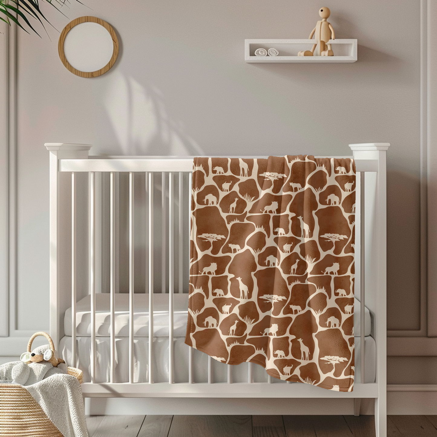 Wild Safari Toddler & Child Sherpa Blanket