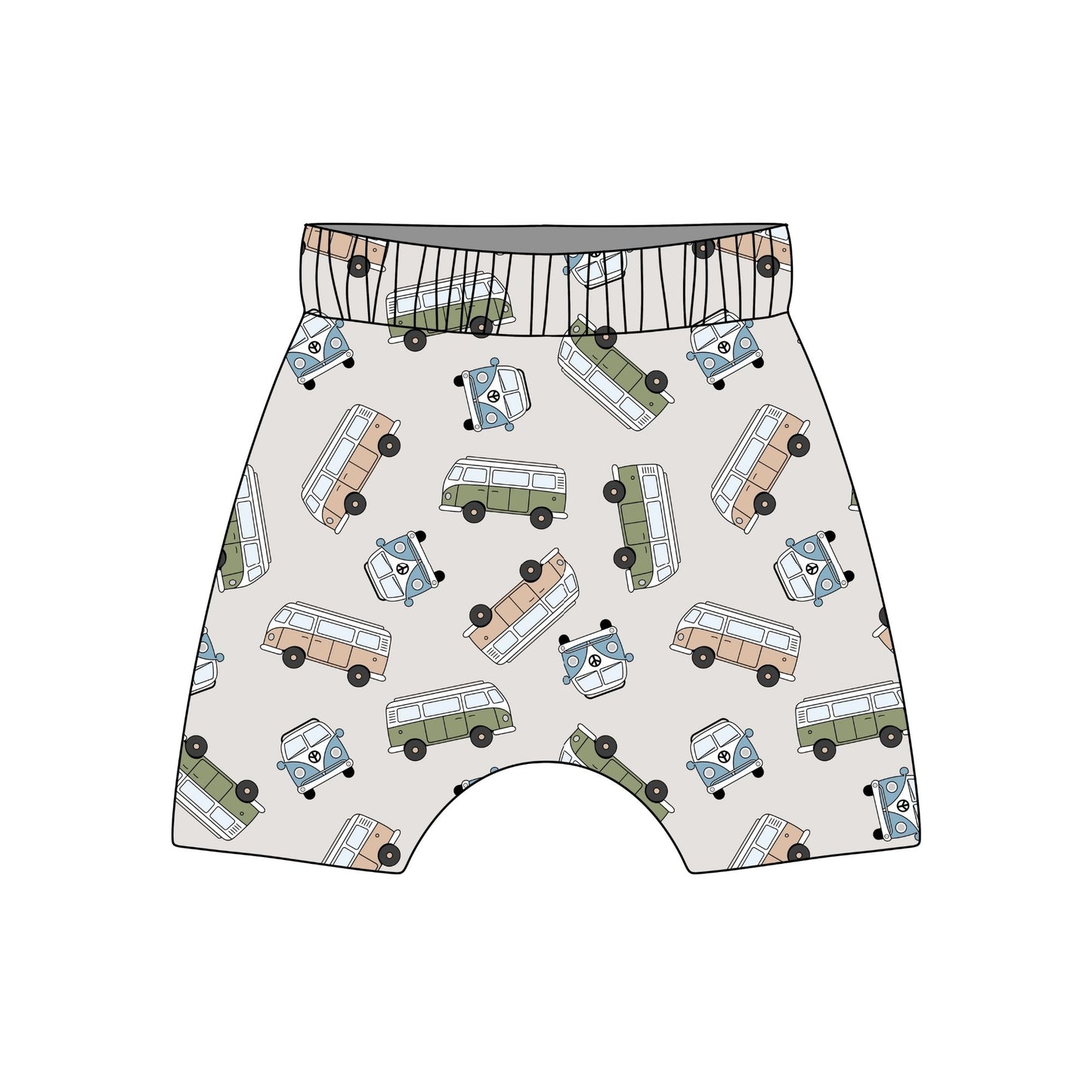 Classic Campers Child & Baby Shorts - Rolled or Hemmed
