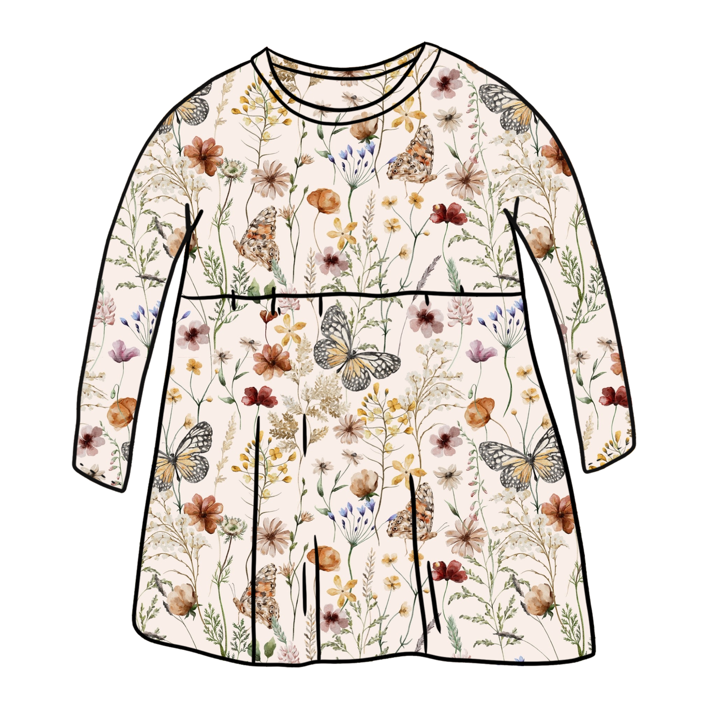 Wild Meadow Child & Baby Sleeved Dress - 3 options