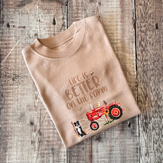 Life is better on the farm T-Shirt 1-2 years