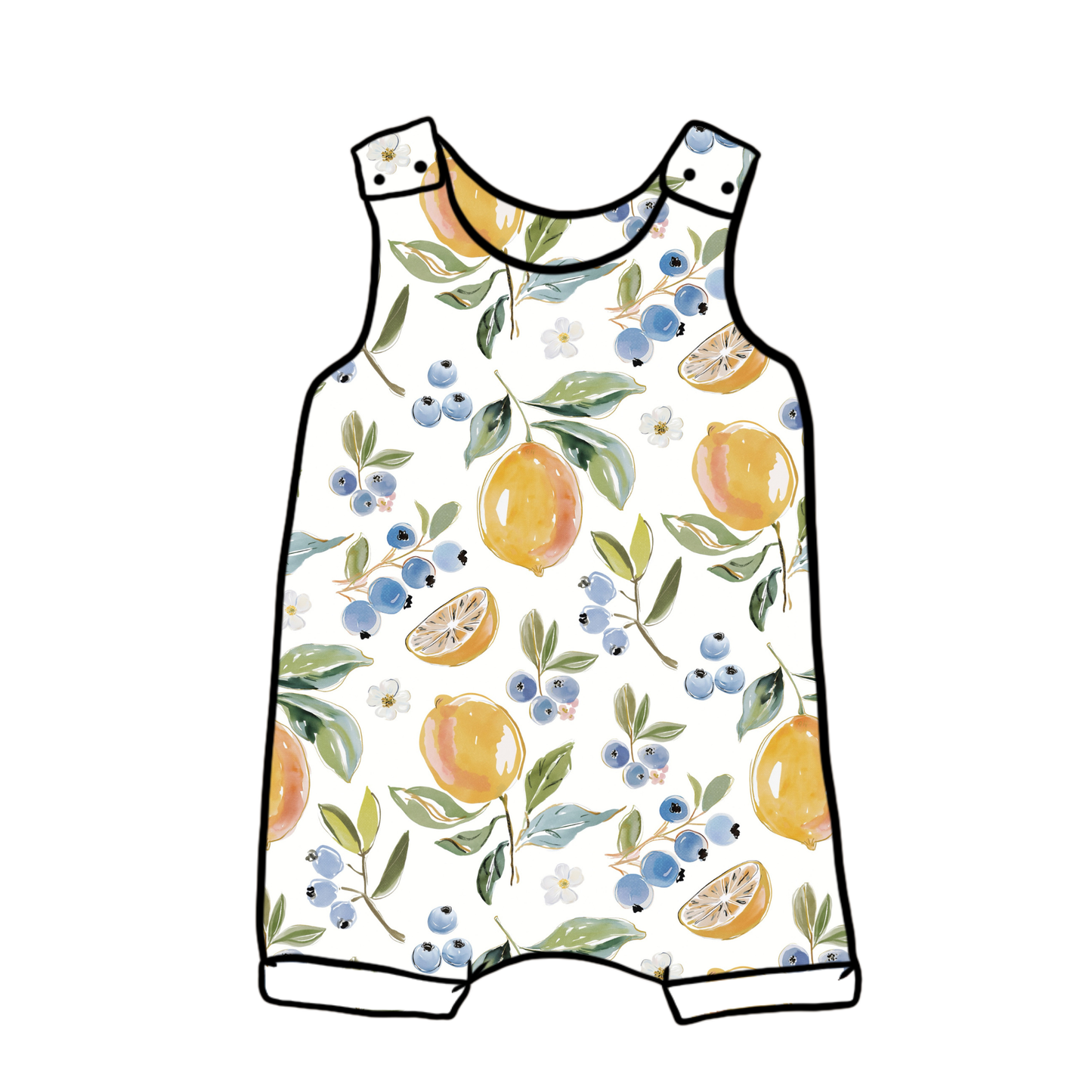Fresh Lemons Child & Baby Short Romper