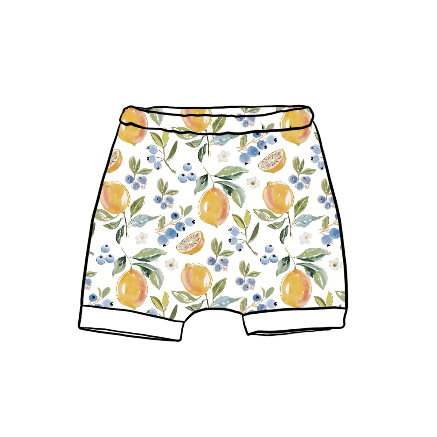 Fresh Lemons Child & Baby Shorts - Rolled or Hemmed