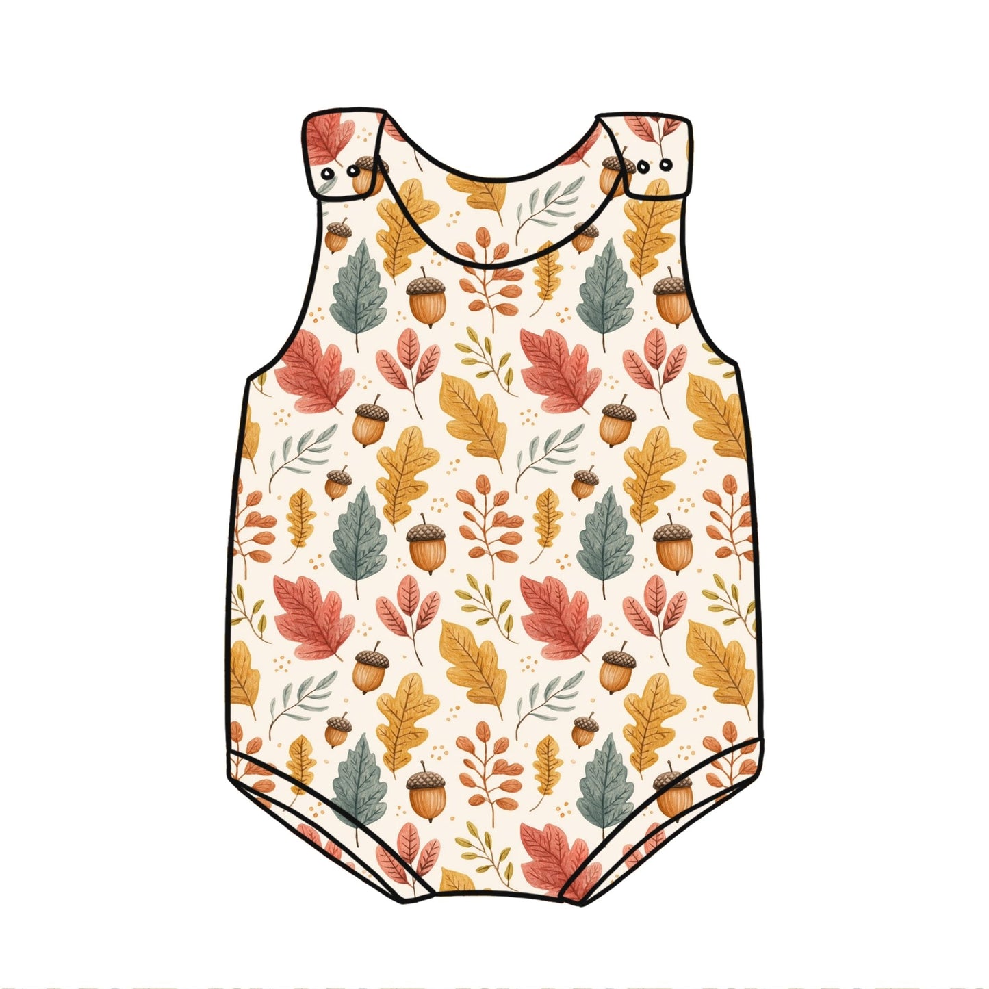 Acorns and Leaves Child & Baby Bloomer Romper