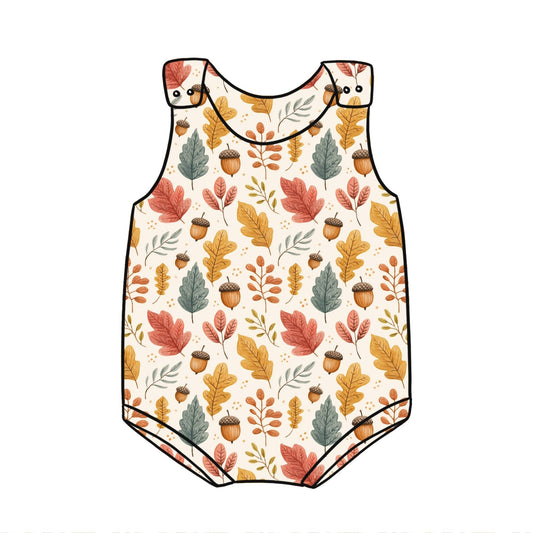 Acorns and Leaves Child & Baby Bloomer Romper