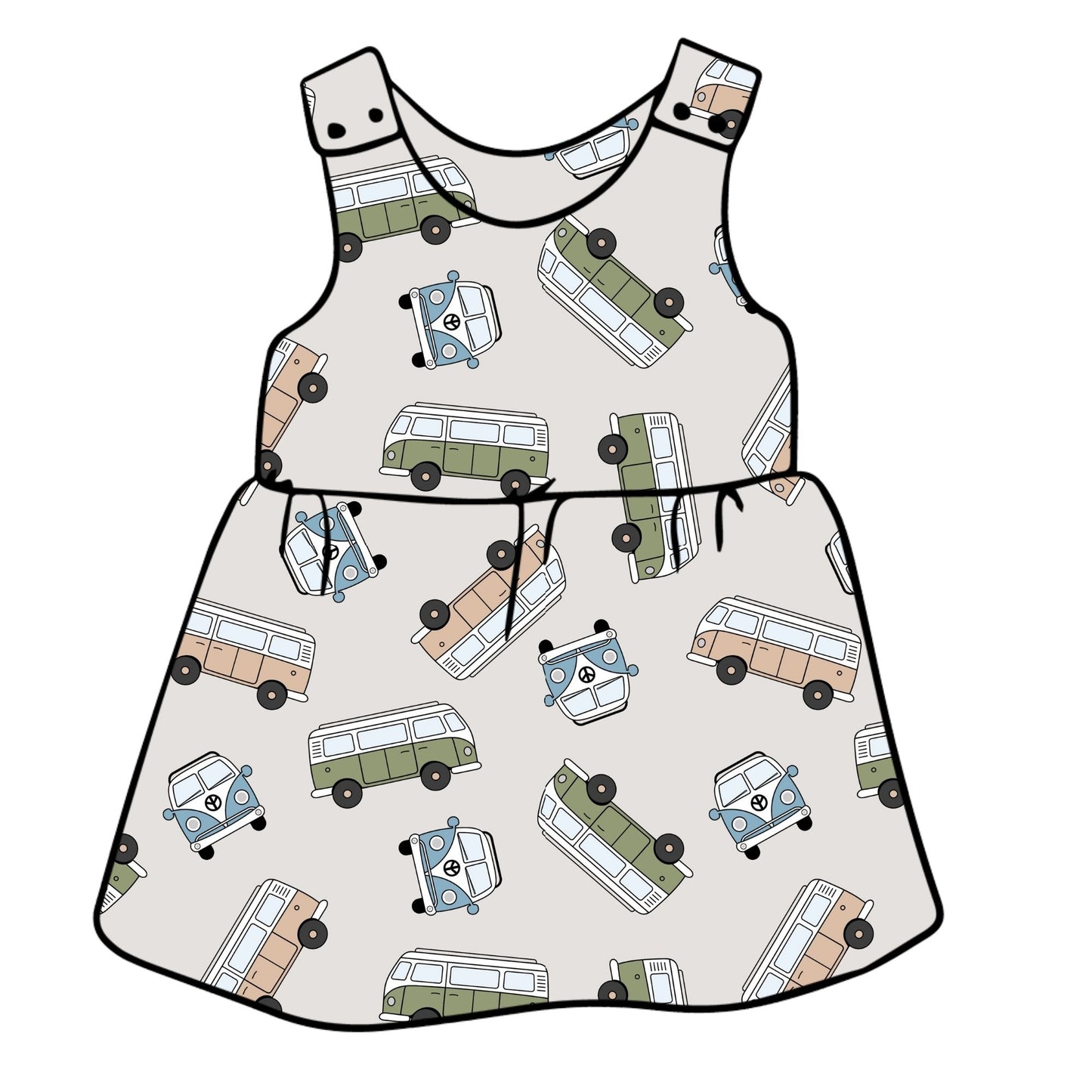 Classic Campers Child & Baby Pinafore Dress