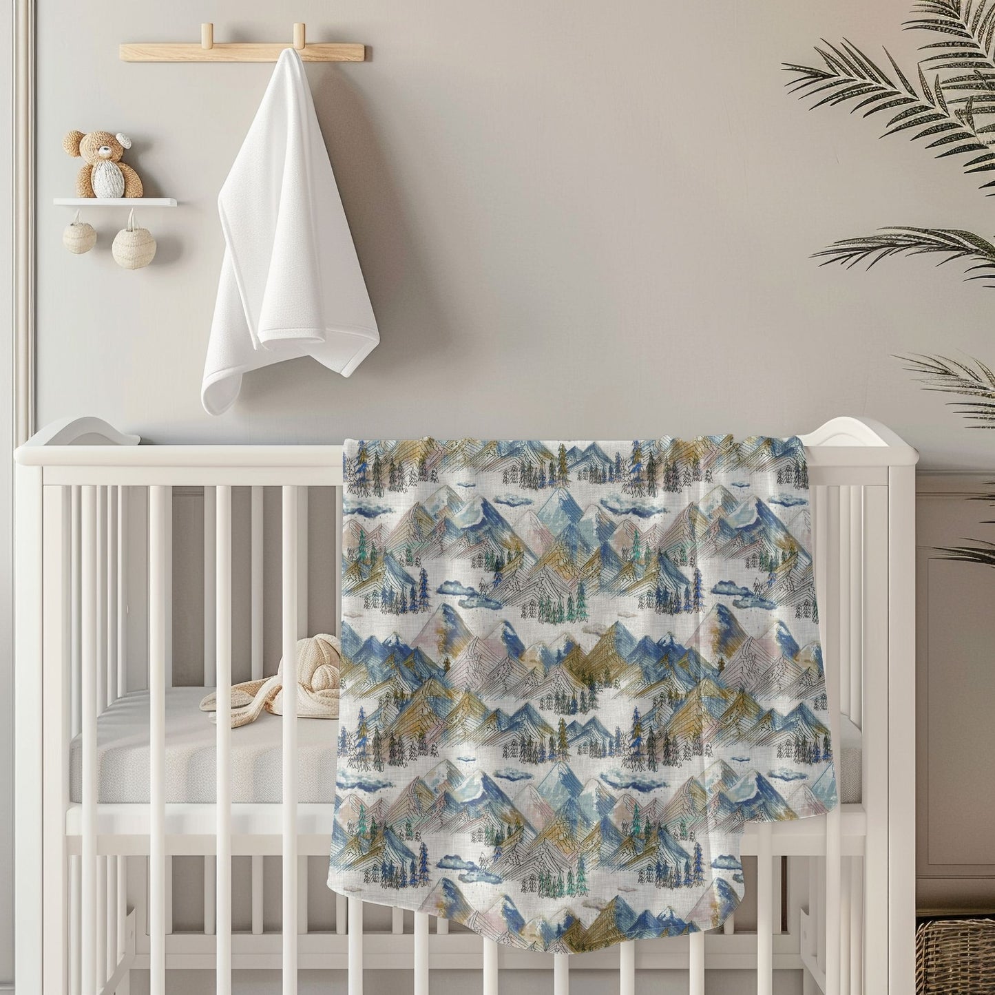 Mountainside Toddler & Child Sherpa Blanket