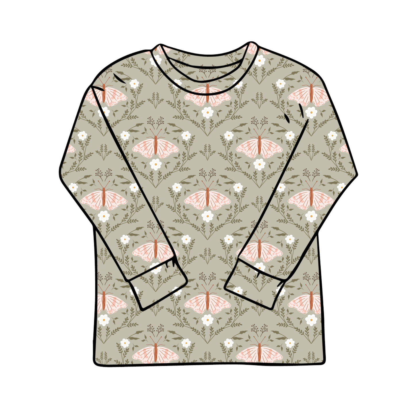 Butterfly Garden Child & Baby T-Shirt - Short or Long Sleeve