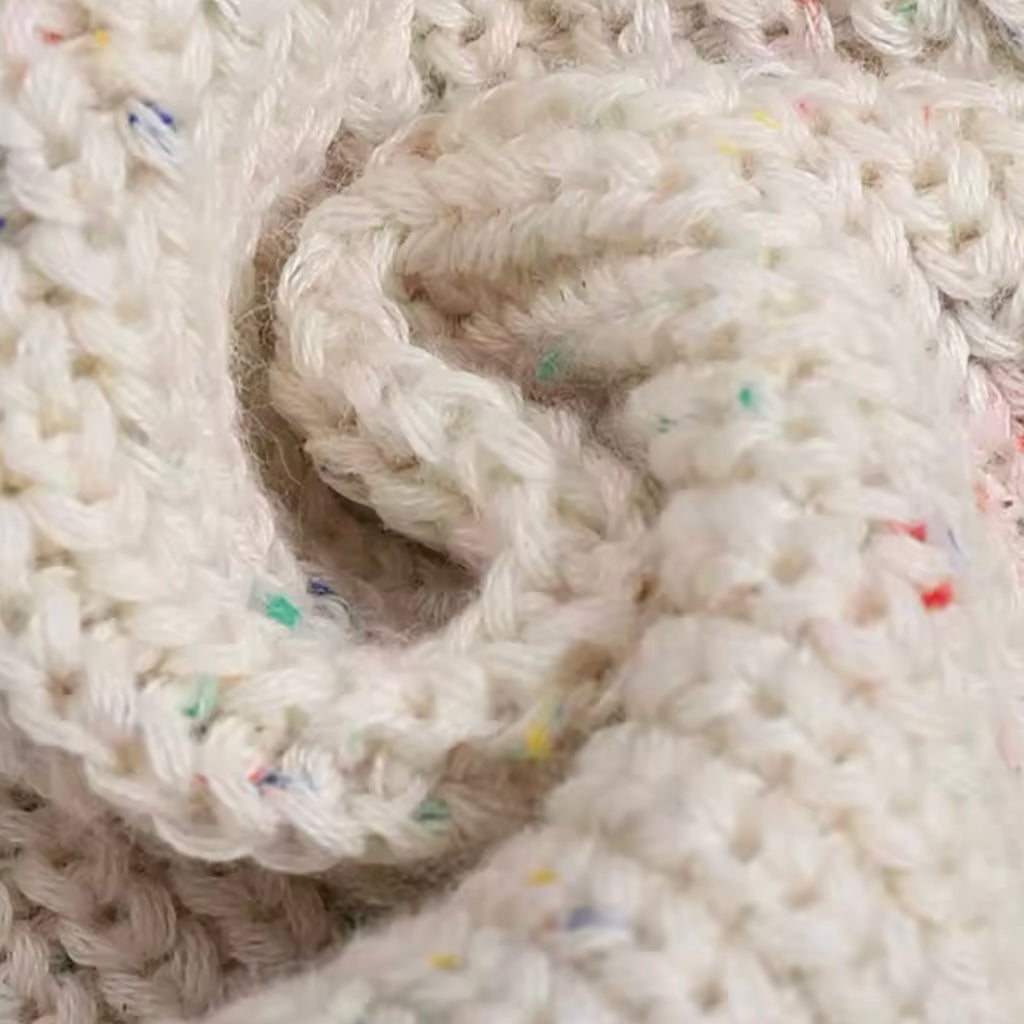 Chunky Knit Oversized Sweater - Speckled Colours