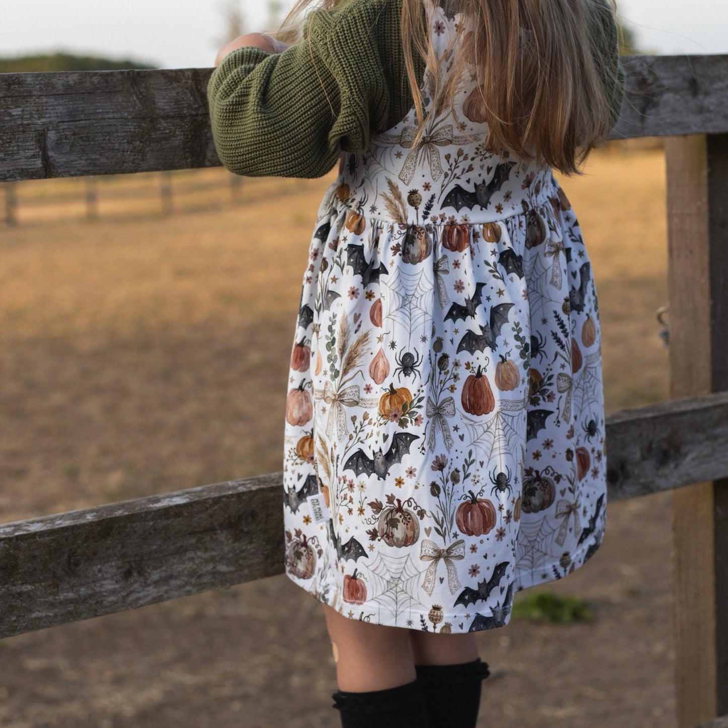 Boho Halloween Child & Baby Pinafore Dress