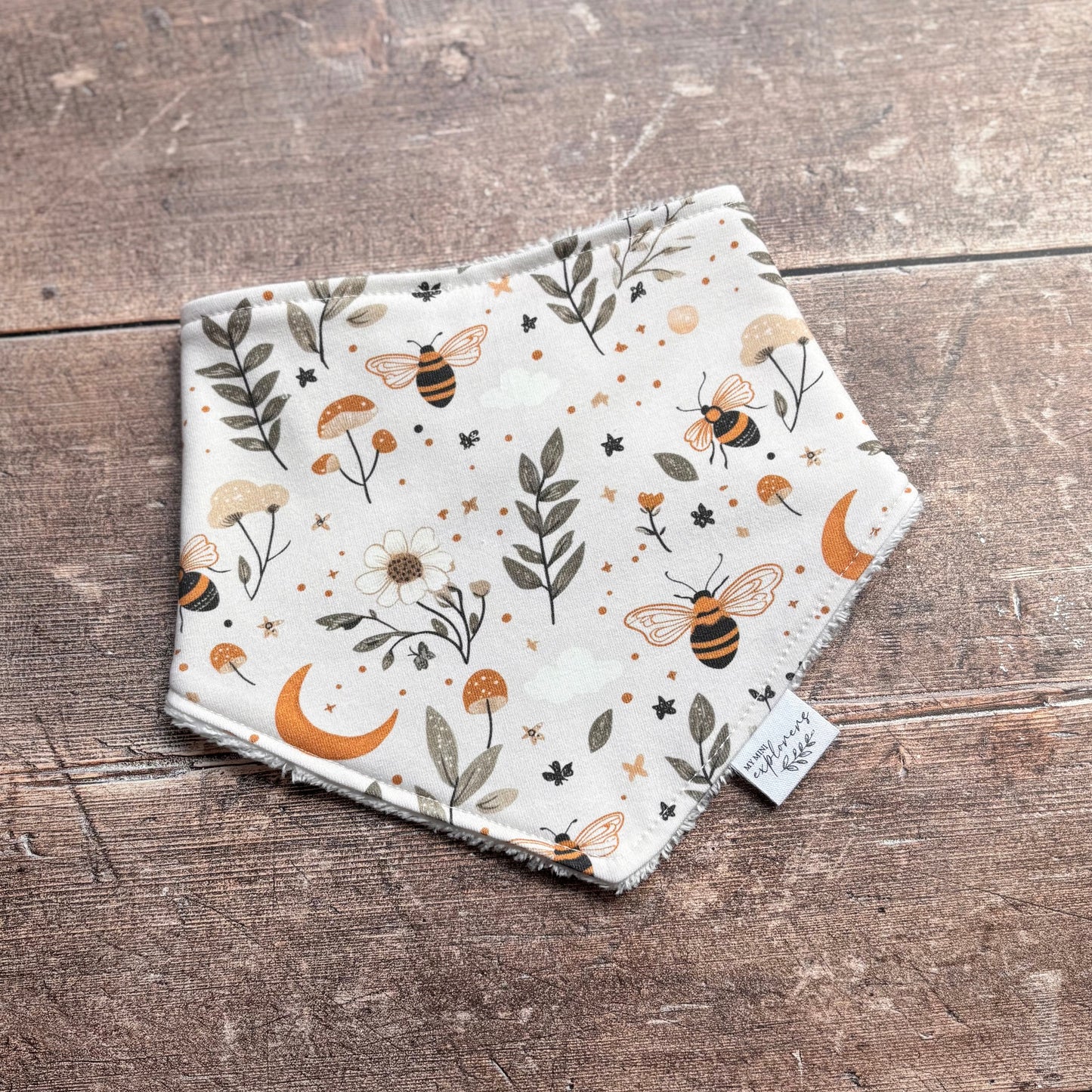 Bees & Moons Dribble Bib