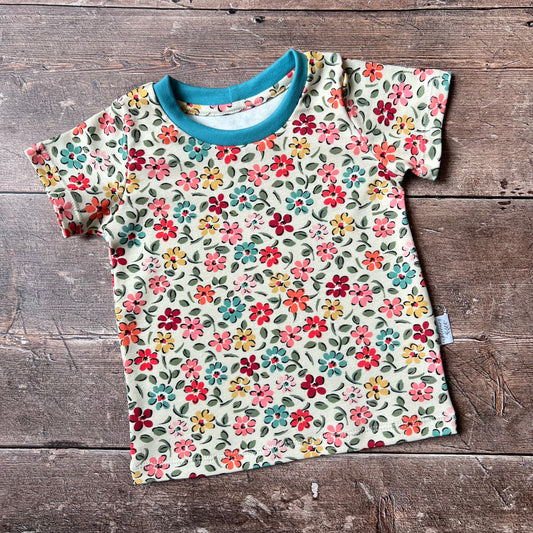 Ditsy Floral Child & Baby T-Shirt - Short or Long Sleeve