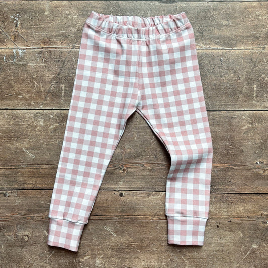 Rose Gingham Leggings 12-18m