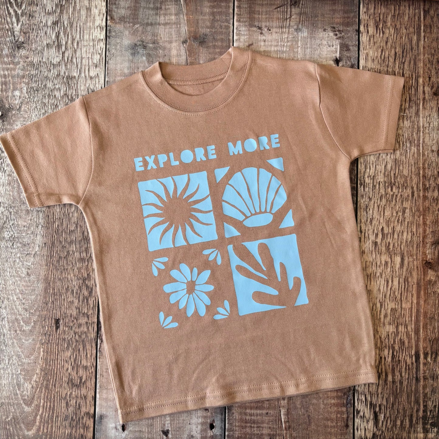 Explore More T-Shirt 3-4 years (blue txt)