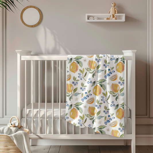 Fresh Lemons Toddler & Child Sherpa Blanket