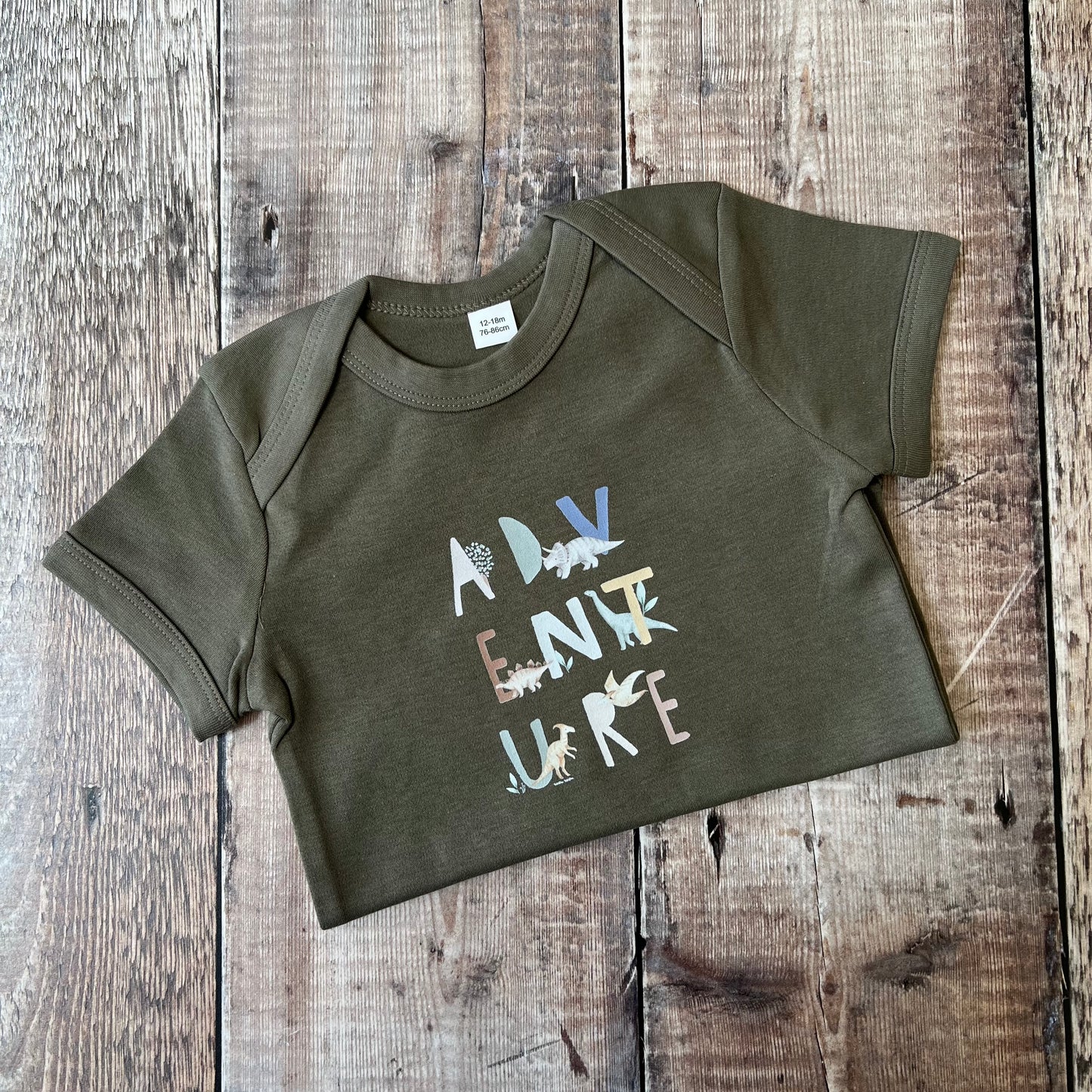 Adventure Bodysuit 12-18m (Khaki)