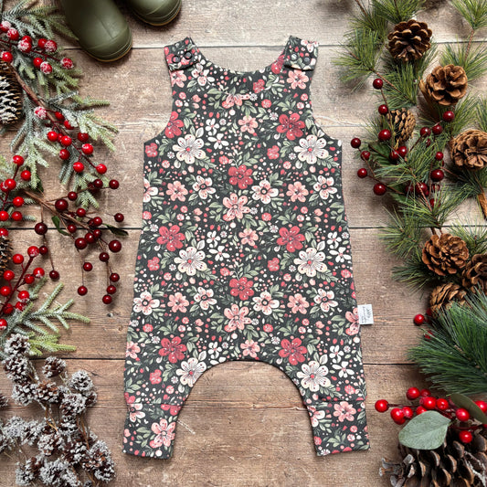 Christmas Floral Romper 3-6m