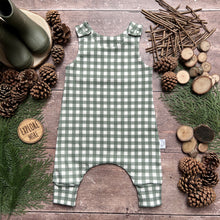 Load image into Gallery viewer, Forest Gingham Romper

