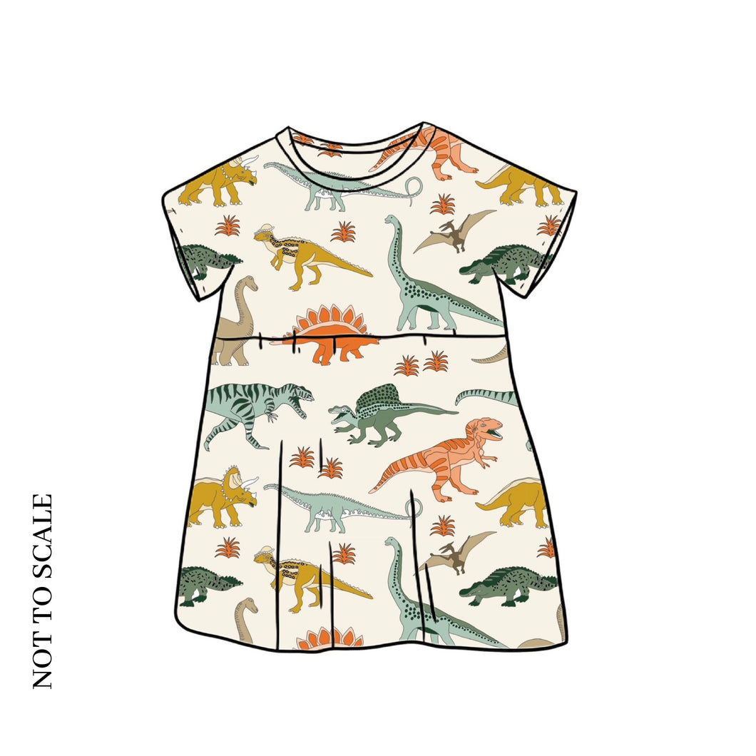 Organic Jurassic Party T-Shirt Dress