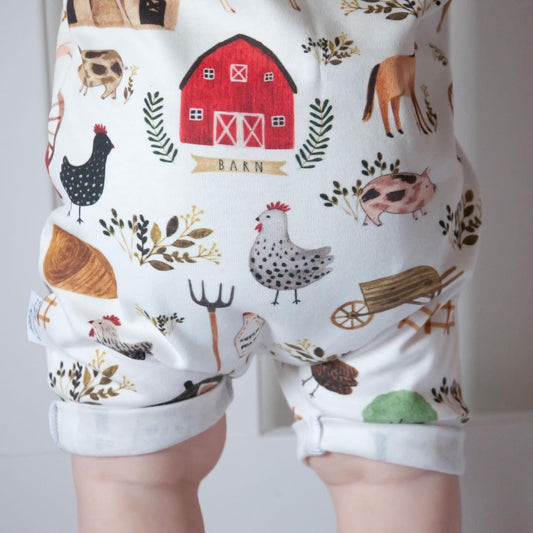 Farming Child & Baby Short Romper