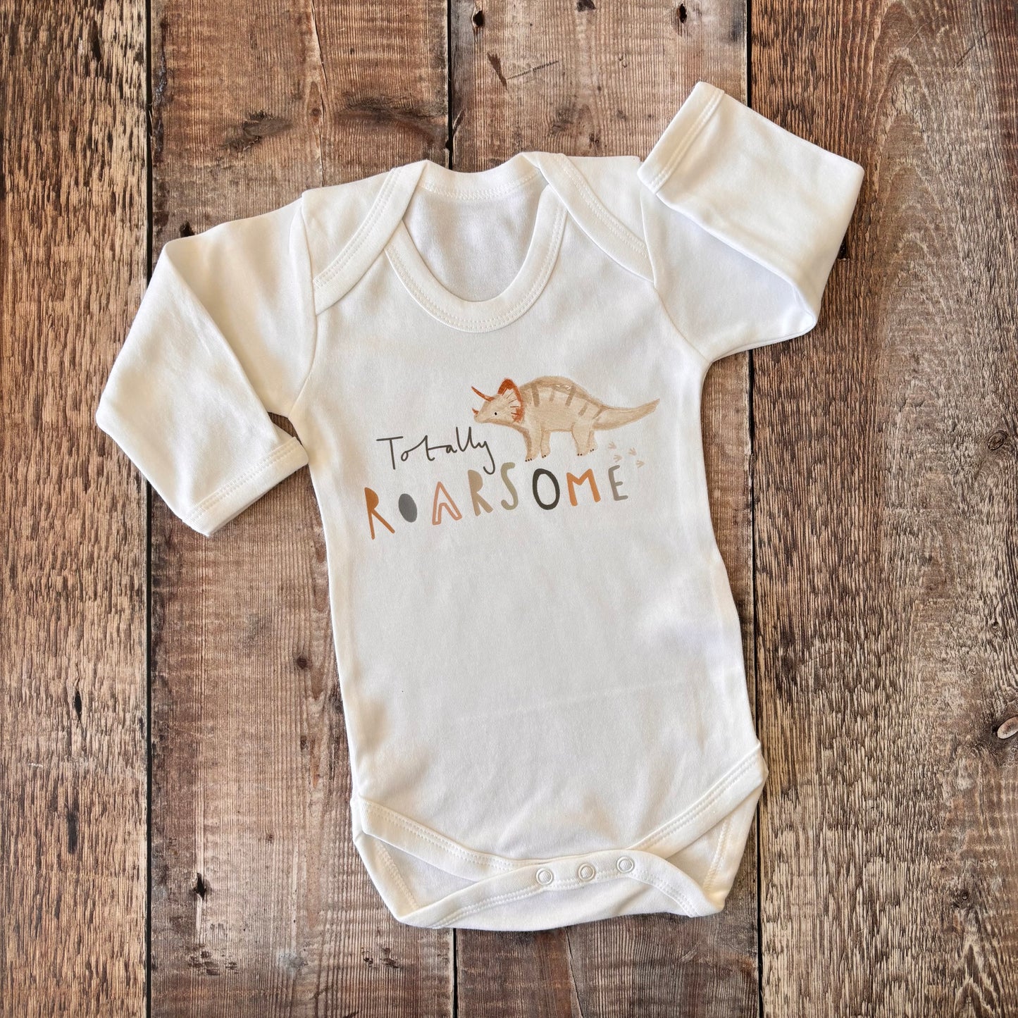 Totally Roarsome LS bodysuit 3-6m