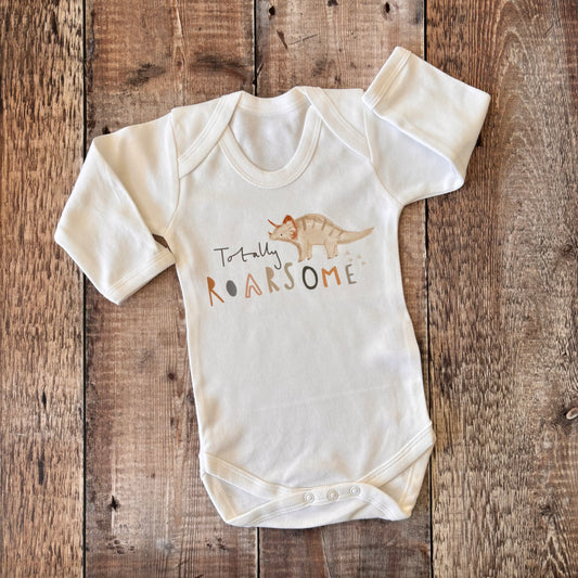 Totally Roarsome LS bodysuit 3-6m