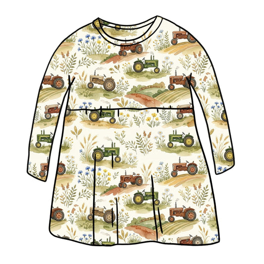 Harvest Fields Child & Baby Sleeved Dress - 3 options