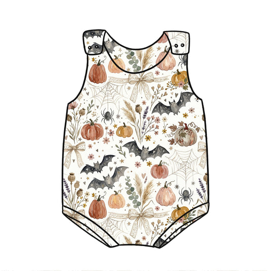 Boho Halloween Child & Baby Bloomer Romper