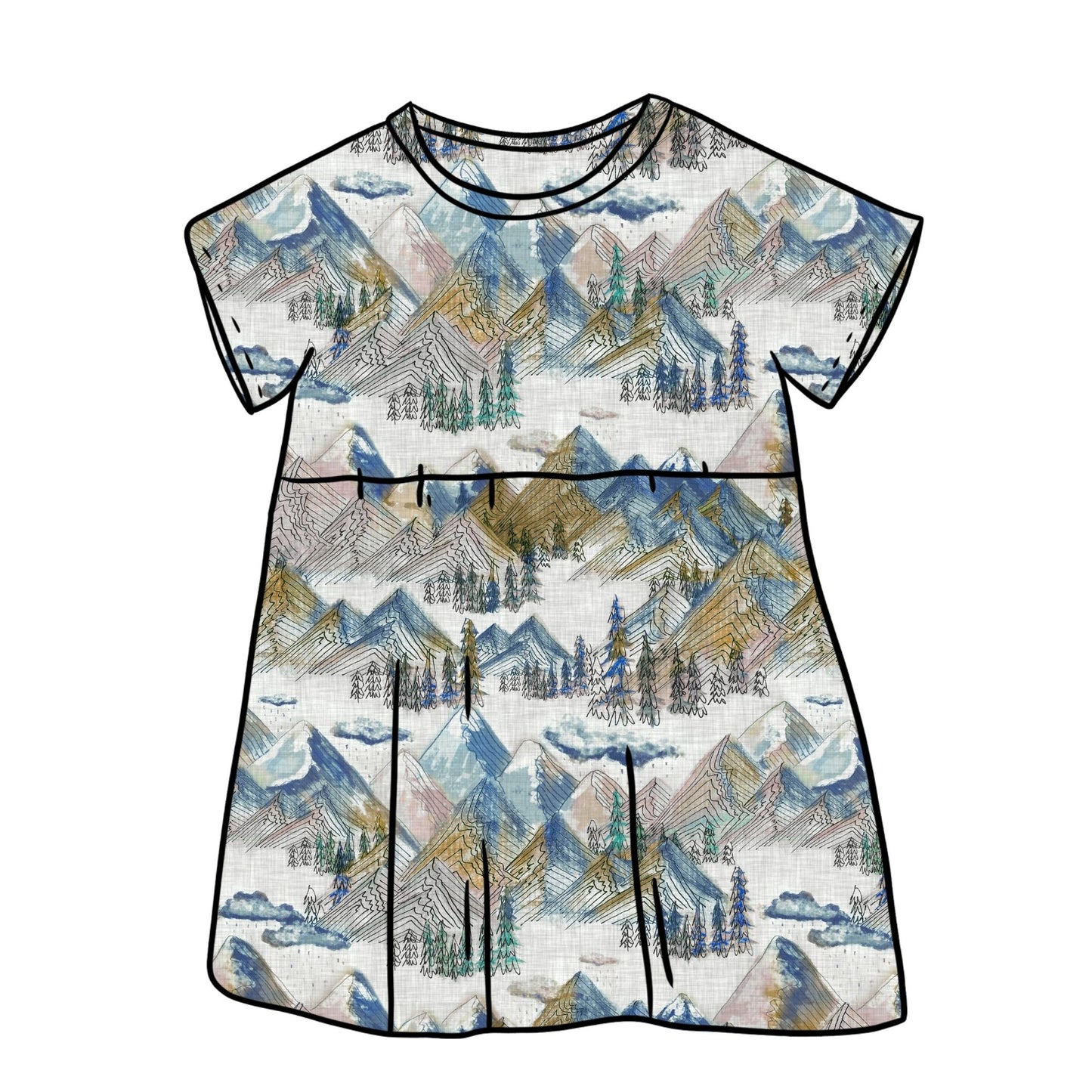 Mountainside Child & Baby Sleeved Dress - 3 options
