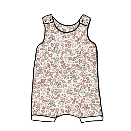 Cottage Core Ditsy Child & Baby Short Romper