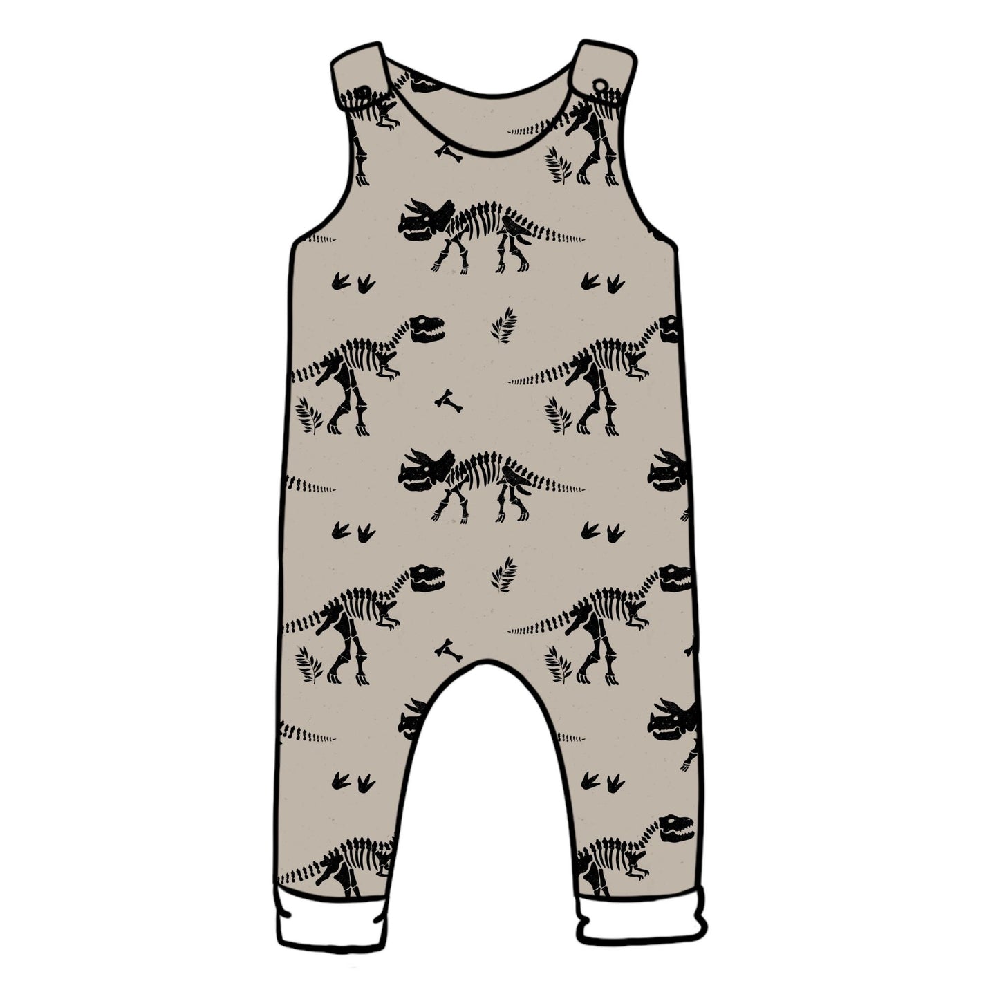 Dino Dig Child & Baby Full Length Romper
