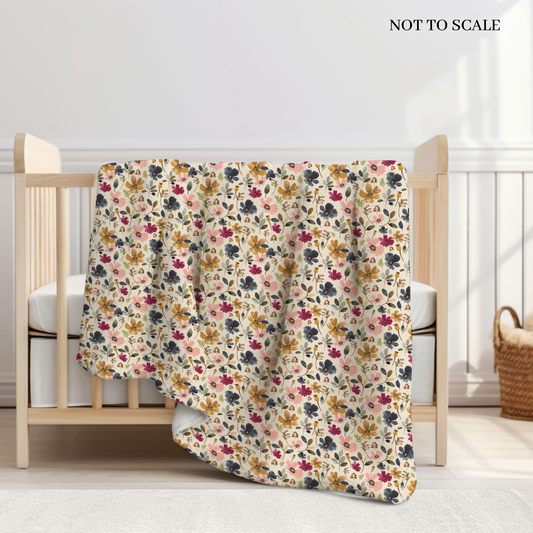 Wild Floral Sherpa Blanket