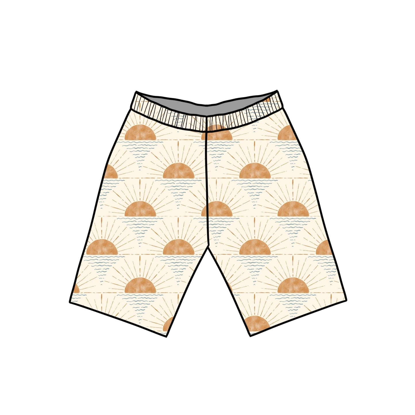 Sun Rays Child & Baby Shorts - Rolled or Hemmed