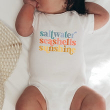 Load image into Gallery viewer, Saltwater Seashells Sunshine Baby Bodysuit
