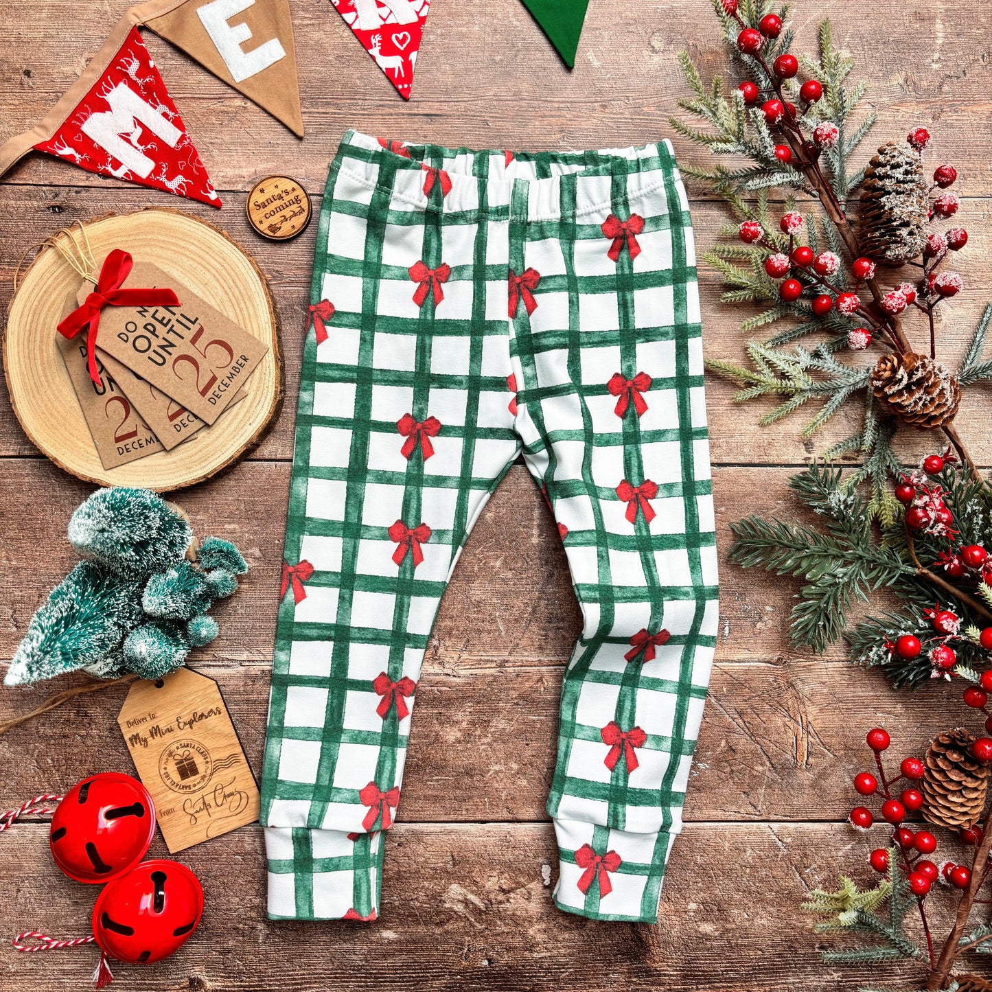Christmas Gingham Leggings 12-18m