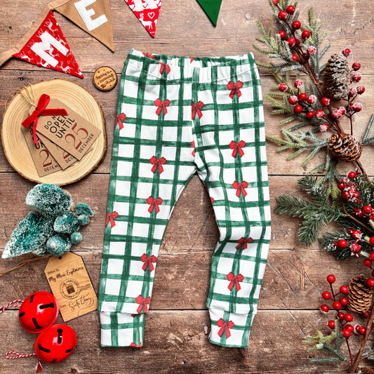 Christmas Gingham Leggings 12-18m
