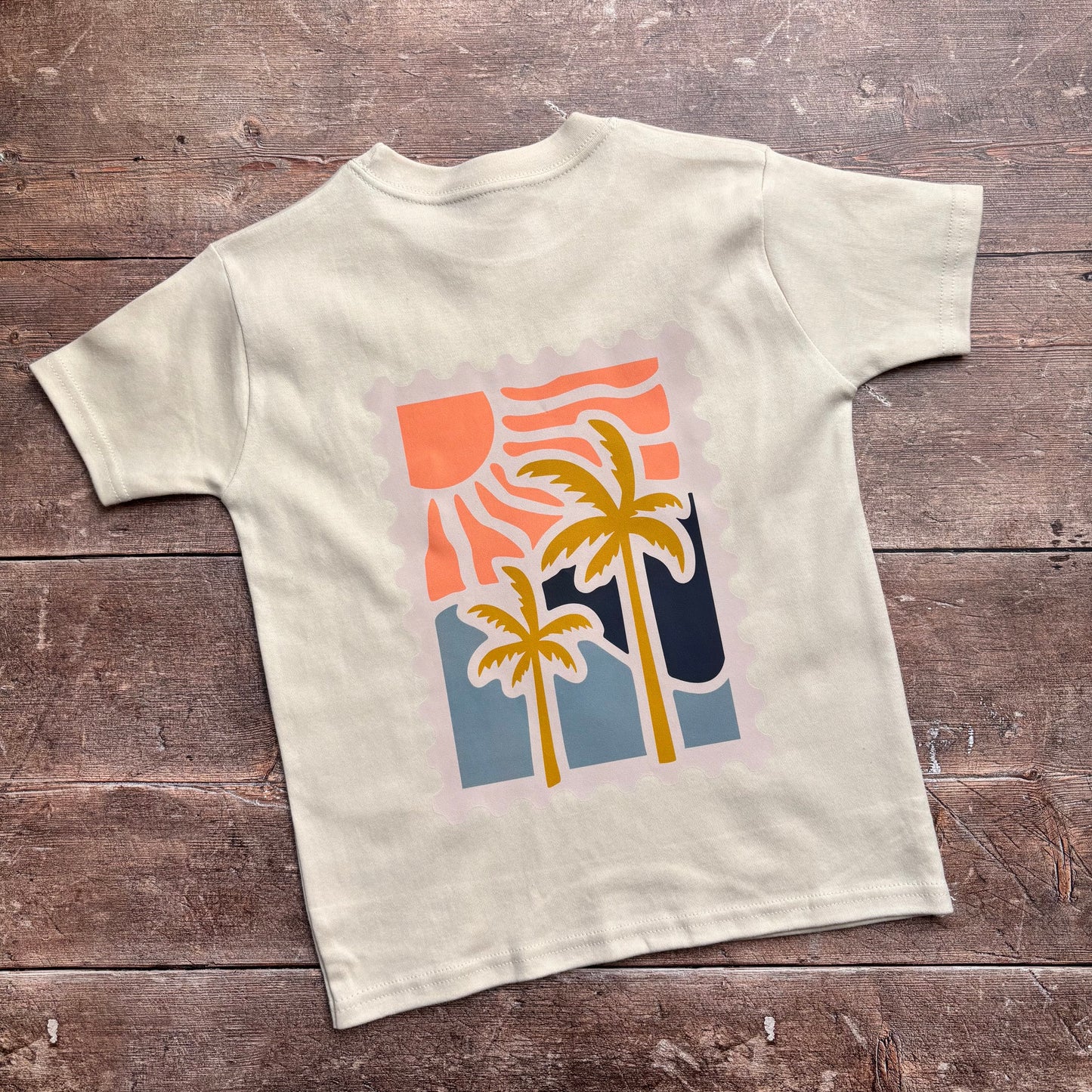 Coloured Beach Stamp T-shirt 4-5 years
