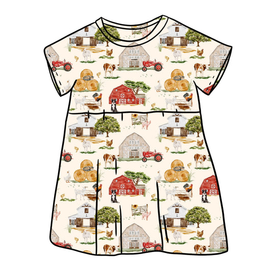 Farm Life Short Sleeve Dress