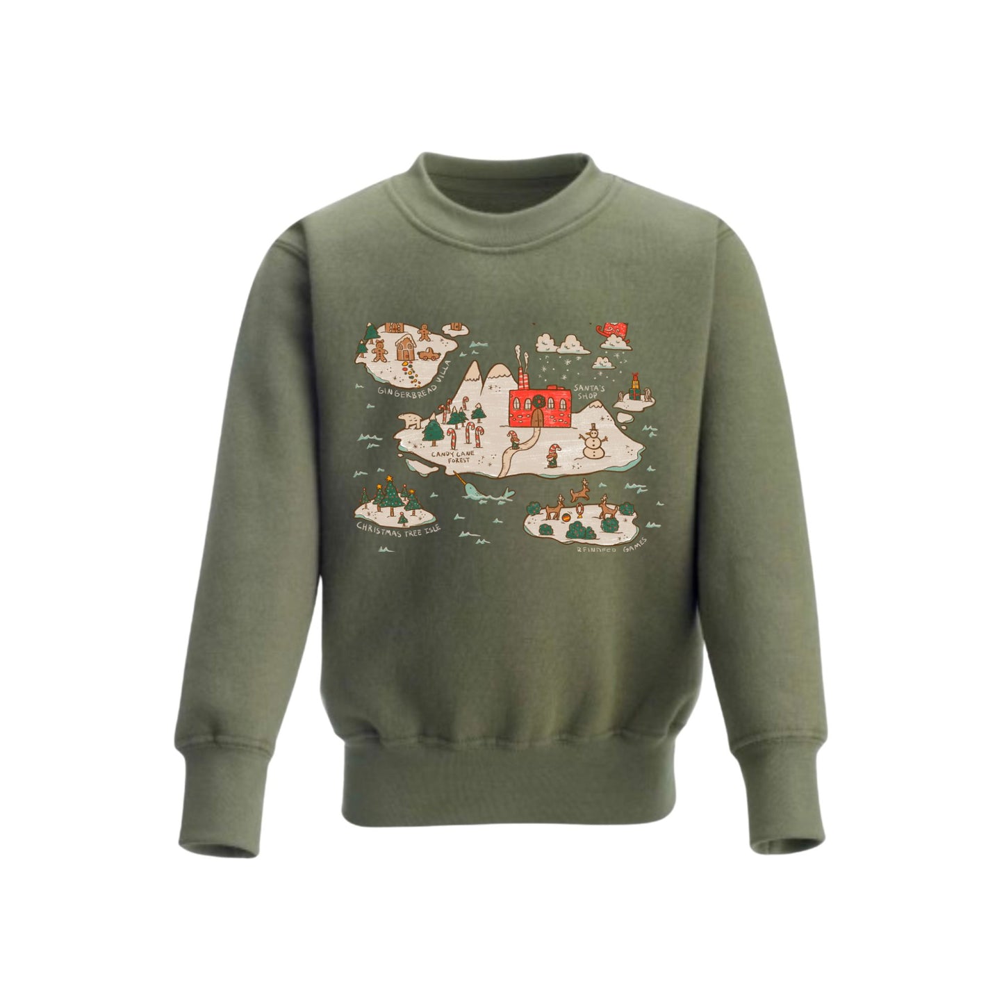 North Pole Sweatshirt (Khaki)