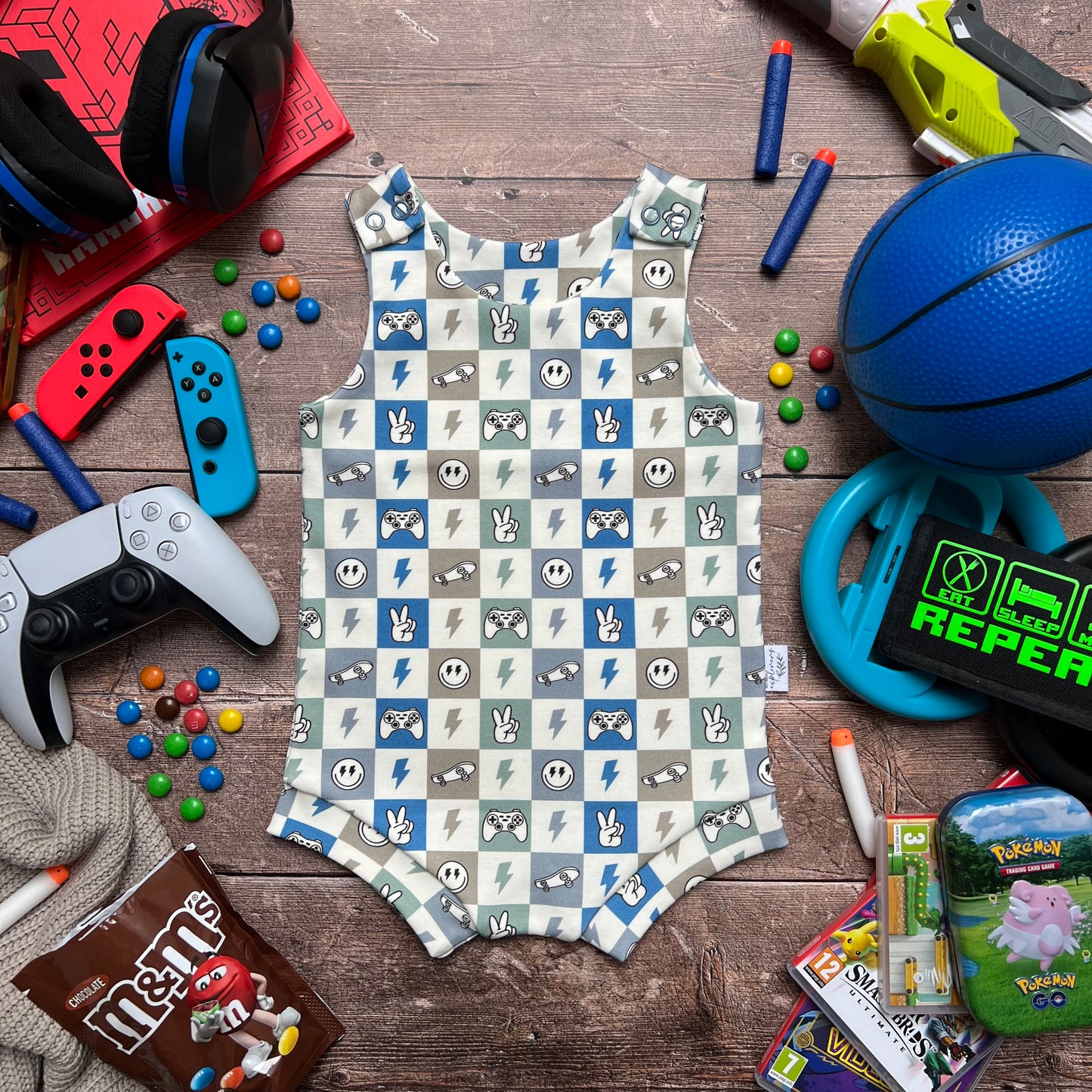 Gaming Bloomer Romper 6-9m