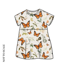 Load image into Gallery viewer, Monarch Butterflies T-Shirt Dress
