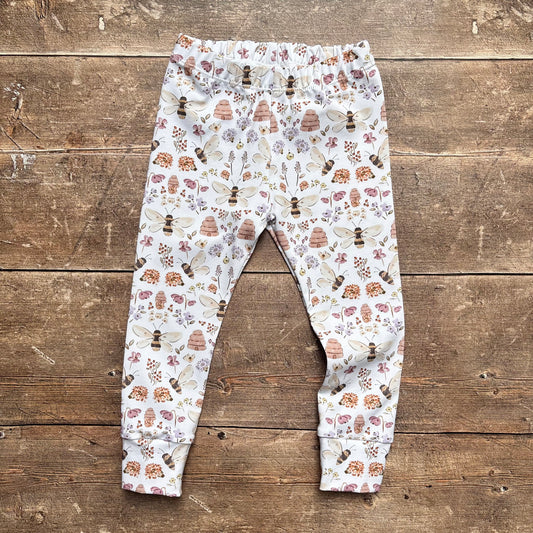 Honey Bee Leggings 12-18m