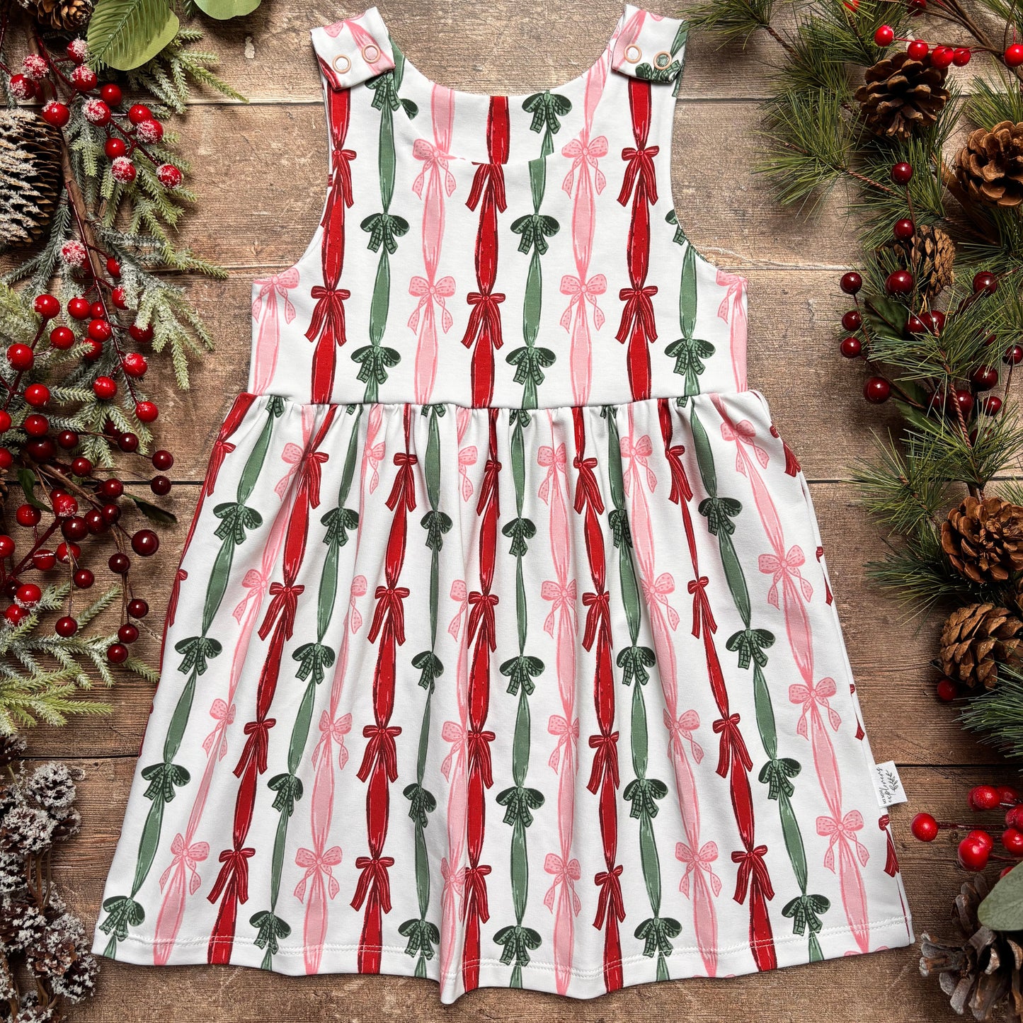 Ribbons & Bows Child & Baby Pinafore Dress