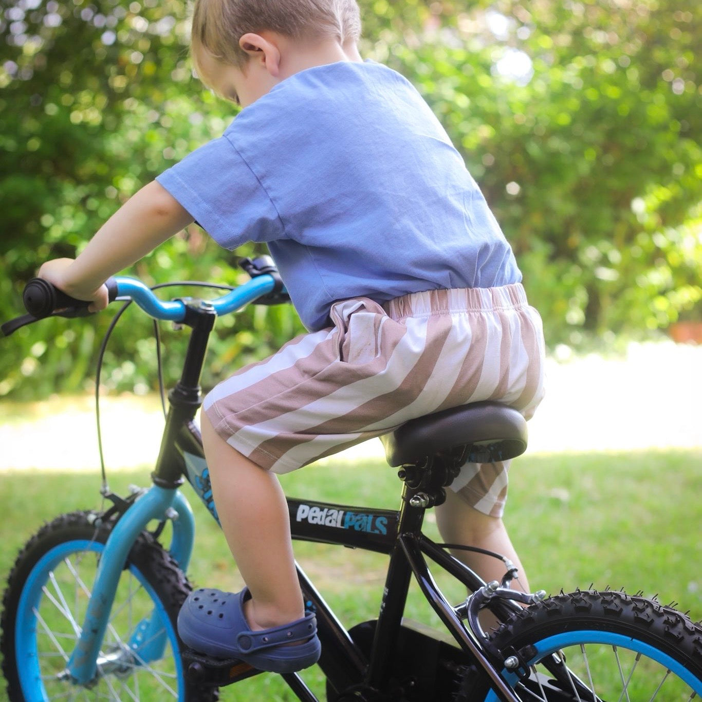 Taupe Stripes Toddler & Child Pocket Shorts