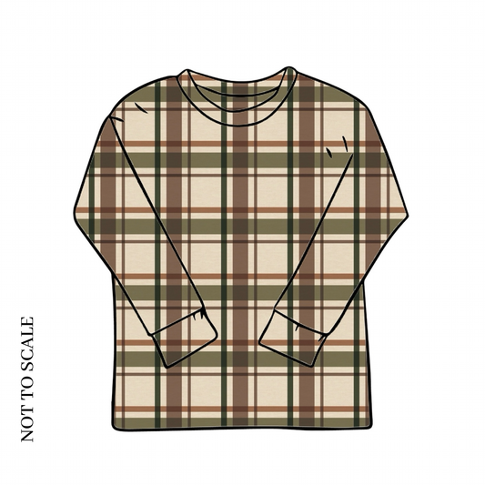 Wild Wood Check Long Sleeve T-Shirt