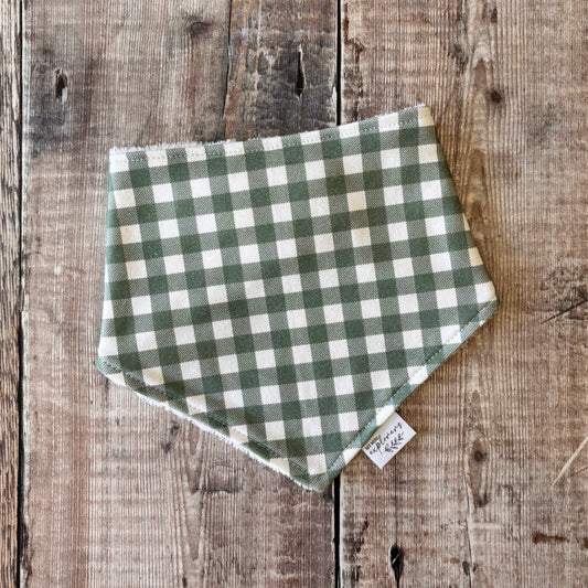 Forest Gingham Dribble Bib