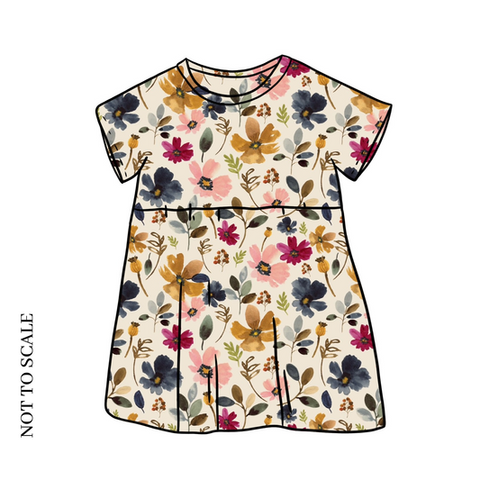 Wild Floral Short Sleeve Dress
