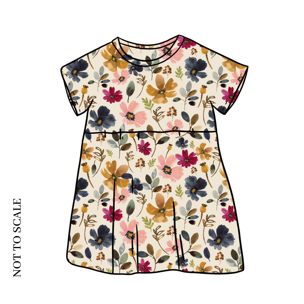 Wild Floral Short Sleeve Dress